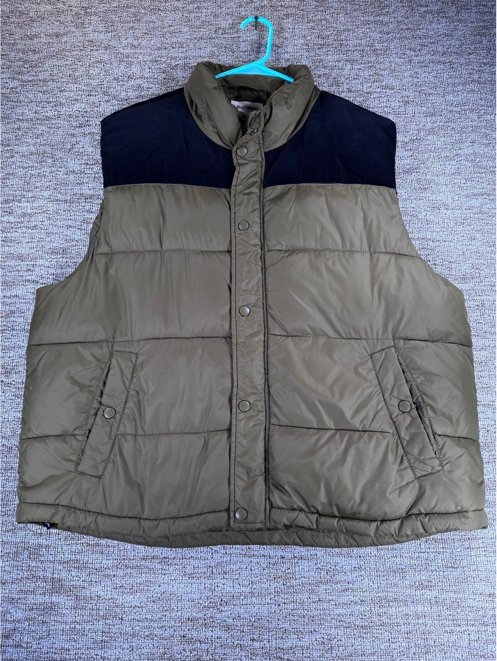 RuffHewn Quilted Puffer Vest Casual Cabincore Rugged Outdoors, Size 2XL